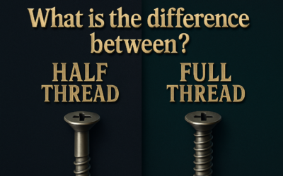 What is the difference between half thread and full thread?